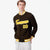 Custom Brown- Yellow-White Bomber Full-Snap Varsity Letterman Jacket