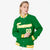 Custom Kelly Green- White-Gold Bomber Full-Snap Varsity Letterman Jacket