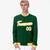 Custom Midnight Green- White-Gold Bomber Full-Snap Varsity Letterman Jacket