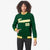 Custom Midnight Green- White-Gold Bomber Full-Snap Varsity Letterman Jacket