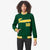 Custom Midnight Green- Yellow-White Bomber Full-Snap Varsity Letterman Jacket