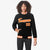 Custom Black- Orange-White Bomber Full-Snap Varsity Letterman Jacket