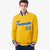 Custom Yellow- Purple-White Bomber Full-Snap Varsity Letterman Jacket