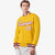 Custom Yellow- White-Red Bomber Full-Snap Varsity Letterman Jacket