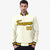 Custom Cream- Yellow-Black Bomber Full-Snap Varsity Letterman Jacket