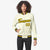 Custom Cream- Yellow-Black Bomber Full-Snap Varsity Letterman Jacket