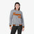 Custom Gray- Orange-Black Bomber Full-Snap Varsity Letterman Jacket