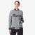 Custom Gray- Navy- Old-Gold Bomber Full-Snap Varsity Letterman Jacket