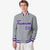 Custom Gray- Purple-White Bomber Full-Snap Varsity Letterman Jacket