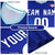 Custom Gray White-Royal Blue Design Uniform Soccer Sets Jersey