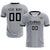 Custom Gray White-Black Design Uniform Soccer Sets Jersey