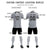 Custom Gray White-Black Design Uniform Soccer Sets Jersey