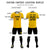 Custom Gold 01 White-Black Design Uniform Soccer Sets Jersey