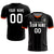 Custom Black Orange-Black Design Uniform Soccer Sets Jersey