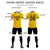 Custom Gold 01 White-Black Design Uniform Soccer Sets Jersey