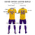 Custom Gold 01 White-Purple Design Uniform Soccer Sets Jersey