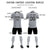 Custom Gray White-Black Design Uniform Soccer Sets Jersey