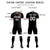 Custom Black Orange-Black Design Uniform Soccer Sets Jersey