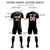 Custom Black Orange-Black Design Uniform Soccer Sets Jersey