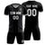 Custom Black White-Black Design Uniform Soccer Sets Jersey