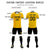 Custom Gold 01 White-Black Design Uniform Soccer Sets Jersey