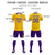 Custom Gold 01 White-Purple Design Uniform Soccer Sets Jersey