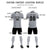 Custom Gray White-Black Design Uniform Soccer Sets Jersey