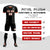 Custom Black Orange-Black Design Uniform Soccer Sets Jersey