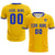 Custom Gold 01 White-Royal Blue Design Uniform Soccer Sets Jersey