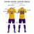 Custom Gold 01 White-Purple Design Uniform Soccer Sets Jersey