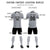 Custom Gray White-Black Design Uniform Soccer Sets Jersey