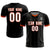 Custom Black Orange-Black Design Uniform Soccer Sets Jersey