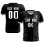 Custom Black White-Black Design Uniform Soccer Sets Jersey