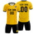 Custom Gold 01 White-Black Design Uniform Soccer Sets Jersey