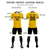 Custom Gold 01 White-Black Design Uniform Soccer Sets Jersey