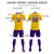 Custom Gold 01 White-Purple Design Uniform Soccer Sets Jersey