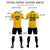 Custom Gold 01 White-Black Design Uniform Soccer Sets Jersey