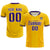 Custom Gold 01 White-Purple Design Uniform Soccer Sets Jersey