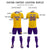 Custom Gold 01 White-Purple Design Uniform Soccer Sets Jersey