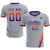 Custom Gray Orange-Purple Gradient Fashion Sportswear Soccer Sets Jersey