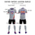 Custom Gray Orange-Purple Gradient Fashion Sportswear Soccer Sets Jersey