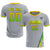 Custom Gray Kelly Green-Neon Green Gradient Fashion Sportswear Soccer Sets Jersey