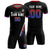 Custom Black White-Red Gradient Fashion Sportswear Soccer Sets Jersey