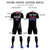 Custom Black White-Red Gradient Fashion Sportswear Soccer Sets Jersey