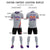 Custom Gray Orange-Purple Gradient Fashion Sportswear Soccer Sets Jersey