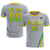 Custom Gray Kelly Green-Neon Green Gradient Fashion Sportswear Soccer Sets Jersey