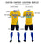 Custom Gold01 Royal Blue-Sky Blue Gradient Fashion Sportswear Soccer Sets Jersey