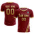 Custom Crimson Khaki-Old Gold Gradient Fashion Sportswear Soccer Sets Jersey