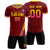 Custom Crimson Gold01-Pink Gradient Fashion Sportswear Soccer Sets Jersey