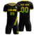 Custom Black Gold01-Neon Green Gradient Fashion Sportswear Soccer Sets Jersey